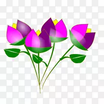 花卉剪贴画-美丽的花卉剪贴画