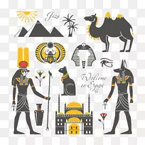埃及金字塔古埃及法老埃及象形文字木乃伊埃及元素