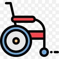 医学可伸缩图形图标-轮椅