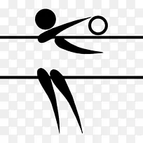 夏季奥运会排球象形文字约克维尔青年体育协会剪贴画排球