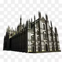 米兰大教堂皇家宫殿卡塞塔？杰维拉斯？马哈尔-米兰大教堂外观免费拉料。