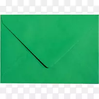 纸线三角形绿色信封