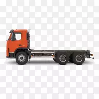 物流运输信息系统传感器-橙色卡车