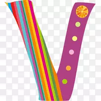 字母v卡通画-v