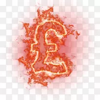 欧元货币图标-火焰欧元图标