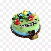 生日蛋糕托鸟-愤怒的小鸟蛋糕