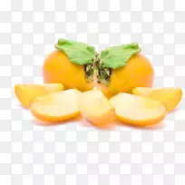 水果饮食食品柠檬酸装饰柿子果