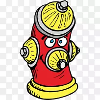 消防栓消防安全消防队员夹艺术消防栓png单元