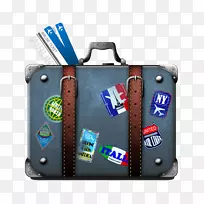 旅行箱、机票、行李、火车-行李箱