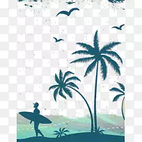 槟榔科海报-冲浪