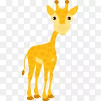 北方长颈鹿形容词像素-可爱的长颈鹿