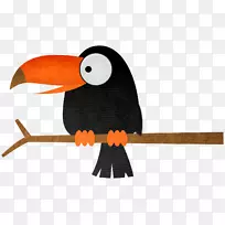 企鹅文字喙图-黑鹦鹉