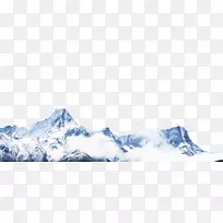 林芝rgb彩色模型-冰冻积雪覆盖的山脉