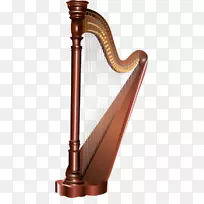 乐器竖琴夹艺术竖琴