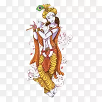 Krishna Janmashtami Radha Krishna神-印度神