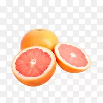 柚子汁，橘红色葡萄柚