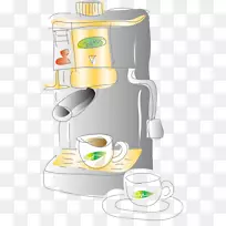 咖啡杯茶夹艺术咖啡机
