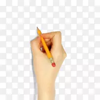 铅笔书写-手握铅笔
