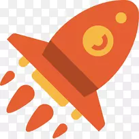 火箭图标-橙色火箭