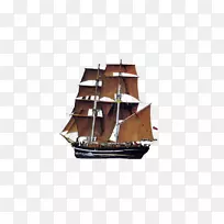 帆船剪贴画-古代帆船