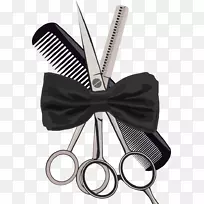 梳子理发师剪刀美容院美发用品