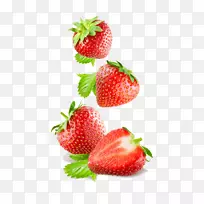 草莓奶昔汁吃波斯科草莓水果