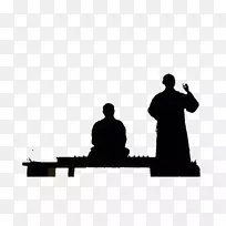 禅宗打坐启蒙佛教中的第0101 NA-坐着的人和站着的人