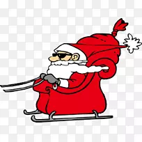 圣诞老人驯鹿雪橇圣诞老人驯鹿剪贴画圣诞老人雪橇