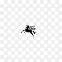 标志昆虫黑白品牌-飞马
