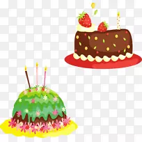 生日蛋糕纸杯蛋糕婚礼蛋糕剪贴画生日蛋糕卡通黄褐色