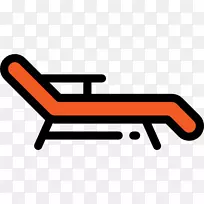 甲板椅可伸缩图形图标-座椅