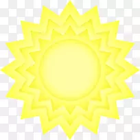 黄花图案-太阳射线