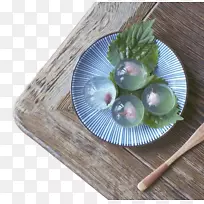 明胶甜点莫奇雨滴蛋糕-透明水薄饼