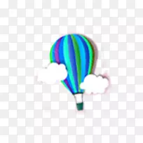热气球电脑壁纸气球卡通云