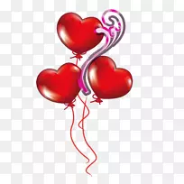 气球心脏夹艺术-情人节气球装饰