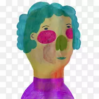 抽象画水彩画蜡笔插图蜡笔抽象画