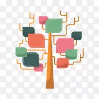 信息图形树插图-艺术树