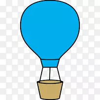 热气球博客免费内容剪辑艺术-蓝色气球