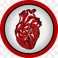 心脏心血管疾病血压-红色心脏标志