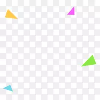 三角形区域图案-不规则粉红色蓝色三角形