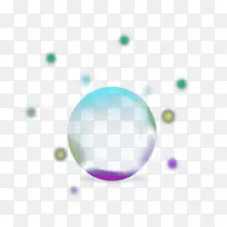 三维空间下载透明彩色气泡