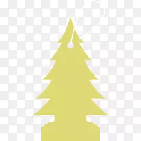 圣诞节装饰云杉圣诞树角-圣诞树卡通材料