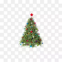圣诞树剪贴画-美丽的圣诞树