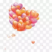 情人节浪漫照片海报爱情漂浮气球