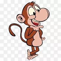 猴猿剪贴画-笑猴