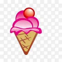 冰淇淋圆锥冰淇淋冰淇淋