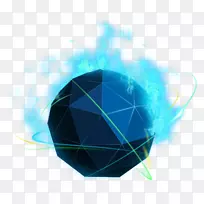 球面三维空间球多边形图形设计多边形球