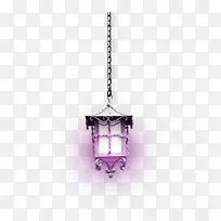 紫色室内设计服务-复古紫色吊灯