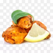 烤鸡，印度菜，鸡肉色拉，鸡蒂卡马萨拉-柠檬烤鸡