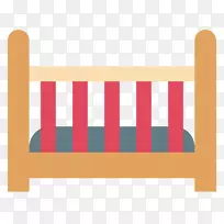 婴儿床摇篮.载体材料木床